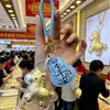 Colgante de Oro para Riqueza Inmediata, Llavero del Año del Caballo del Zodiaco, Colgante para Bolso, Cadena para Teléfono de Calabaza, Regalo para el Año de Tu Nacimiento