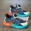 Comercio Exterior Transfronterizo Zapatos para Niños Hebilla Giratoria Zapatos Deportivos para Niños Malla Transpirable Antideslizantes Resistentes al Desgaste Zapatos