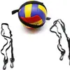 Corrector de entrenamiento de voleibol en stock, forma de mano estándar para saque, ajustable, ayuda elástica negra para pasar en rugby