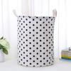Cesto para Ropa Sucia de Tela para el Hogar, Cesta Grande Impermeable de Algodón y Lino con Asas, Cesta de Almacenamiento para el Baño, Cubo de Almacenamiento de Ropa, Almacenamiento