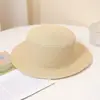 Sombrero de Fiesta para Exteriores DIY Base de Sombrero Hecha a Mano Esterilla de Paja Estilo Pastoral Dulce Esterilla de Paja Lolita