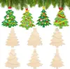 Decoraciones Navideñas Piezas Pequeñas de Madera Creativas Sin Terminar para Pintar Manualidades Navideñas de Madera para Pintar
