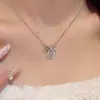 Cadena de Clavícula Dulce, Linda y Exquisita para Niñas, Diseño de Nicho de Alta Gama, Collar Simple, Versátil, Moderno y de Lujo Ligero