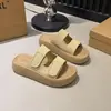2026 Pantuflas de Verano para Mujer con Tira Doble, Suela Gruesa, Velcro, Antideslizantes, Estilo Birkenstock, Moda para Exteriores, Versátiles