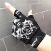 Guantes Deportivos de Medio Dedo para Hombre Verano y Primavera Cabeza de Lobo Dedos Completos Delgados Ciclismo Spinning Fitness Montañismo Pesca al Aire Libre