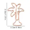 Clipes de Papel Coloridos para Escritório em Formato de Plantas, Clipes de Papel Floridos Fofos, Clipes de Metal com Formatos Especiais, Presentes de Papelaria
