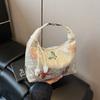 Bolsa de Lona Bordada Transfronteriza para Mujer, Nueva Moda Verano 2026 Bolso de Hombro Cruzado de Nicho, Bolso de Mano Estilo Coreano Bolso Dumpling