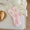Calcetines de otoño e invierno para mujer hasta la pantorrilla, forrados de felpa, engrosados, cálidos, lindos calcetines para dormir en casa, calcetines largos de maternidad