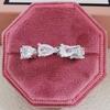 Joia Europeia e Americana Anel de Diamante Mosan Moda Feminina Vento Frio Anel de Dedo em Forma de Pera R6354