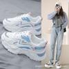 Tênis do Papai para Mulheres 2025 Primavera e Outono Novo Popular Ins Versátil de Sola Grossa para Aumentar a Altura Celebridade da Internet Casual Sapatos Esportivos