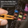 Caixa Transfronteiriça com 120 Peças Porta-Fusível Pequeno para Carro Fusível de Alumínio/Zinco para Carro Kit de 2A-35A