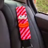Protetor de Ombro para Cinto de Segurança de Carro Monstrinho Formato Salsicha Acessórios de Decoração Interior de Carro Olhos Fofos