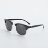 Moda Europea y Americana Anti-UV Uña de Arroz Gafas de Sol Retro Cuadradas con Medio Marco Polarizadas para Mujer Gafas de Sol Polarizadas de Moda para Hombre para Conducir