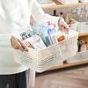 Cesta de Almacenamiento Misceláneo Japonés Caja de Almacenamiento Snacks Caseros Juguetes Cesta de Almacenamiento de Plástico Dormitorio Cocina Caja de Almacenamiento de Escritorio