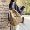 Mochila de Gran Capacidad Estilo Coreano, Moderna, Ligera, Mochila de Viaje Multicapa, Bolsa de Nylon, Bolso Escolar Estudiante Moderno y Versátil para Mujer