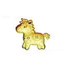 Llavero de oro macizo con dibujos del Año del Caballo, trae riqueza y buena fortuna, exquisito colgante para bolso, regalo creativo para amigos, disponible para venta al por mayor