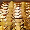 Lingote de Oro Cortado en Esquina Producto Semi-Terminado de Origami, Lingote de Papel Dorado Plegable, Ventas Directas de Fábrica, Venta al por Mayor en Caja Completa