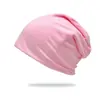 Gorro Liso Colorido Novo Transfronteiriço Soltinho para Homens, Chapéu Fashion de Camada Dupla Fino Personalizado para Clima Frio para Mulheres, Chapéu Quente Pós-Parto, Chapéu de Tricô
