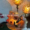 Frasco de Vidro para Vela de Aromaterapia Frasco Refil Transparente Elegante Simples Caseiro Enfeites para Atmosfera Caseira