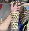Taza de Bambú Tejido Hecha a Mano de Moda para Té de Leche Cesta de Bambú Taza de Té de Leche Cesta de Bambú de Moda Cubierta para Taza de Té de Leche Cubierta de Taza Tejida de Bambú