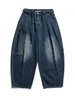 Jeans Retro de Pierna Ancha Estilo Americano Nanxia Unisex Sueltos de Pierna Recta Primavera Nuevos Versátiles Pantalones Largos con Efecto de Caída