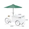 Triciclo de Promoción Comercial Puesto Celebridad de Internet Botanas Comida Carrito de Calle Puesto de Mercado Nocturno Coche Comedor Móvil