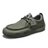 Tendencia Retro Suela Gruesa Caña Baja Zapatos Casuales de Moda para Hombre Cuatro Estaciones Nuevo Cuero con Cordones Antideslizantes para Conducir y Viajar Zapatos de Hombre