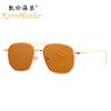 Nuevas Gafas de Sol Polygon 9193 Gafas Coreanas de Doble Puente para Hombres y Mujeres Tendencia Transfronteriza Gafas de Sol Oceánicas