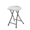 Taburete Plegable, Taburete Portátil para el Hogar para Cambiarse los Zapatos, Taburete de Mesa de Café, Silla de Mesa de Comedor, Taburete de Baño, Soporte Metálico Multifuncional de Almacenamiento en la Puerta