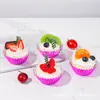 Venta Caliente de Fábrica Multicolor Papel de Aluminio Compuesto Vasitos para Pastel a Prueba de Aceite Soporte de Papel para Hornear Papel para Pastel de Fiesta