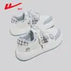 Tênis Casuais Versáteis Warrior Wxy-Q888Z de Malha Branca 2026 Novo Modelo Tênis de Campus Tênis Ins para Mulheres (Mágico)