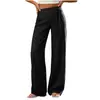 Nuevos Pantalones Anchos Rayados Perezosos de Estilo Europeo y Americano de Amazon con Cordón en la Cintura Alta y Tacto Fluido, Pantalones Casuales con un Ambiente de Vacaciones