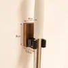 Estante para trapeador de nogal con gancho para trapeador sin perforaciones, soporte para trapeador, estante de almacenamiento fijo para montaje en pared para baño doméstico
