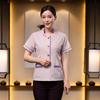 Limpieza ropa manga corta mujer hotel hospital propiedad limpieza de casas overol ropa de trabajo mesero personalizado