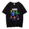 Camiseta de Manga Corta de Algodón con Estampado de Rainbow Friends de Roblox Transfronteriza Talla Europea