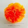 Cabeza de flor de clavel artificial corona diy tocado pasador flor aro para el pelo material sombrero de estudiante flor falsa decoración hecha a mano flor falsa