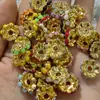 Anillos de Diamante Ufo de Macarrón Coloridos, Separadores de Anillo de Rueda de Cobre Puro, Cuentas Espaciadoras para Bolígrafo de Pulsera de Abalorios DIY, Accesorios de Joyería