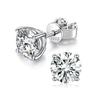 Explosões transfronteiriças da Amazon brincos de diamante Mosan S925 prata esterlina alta qualidade quatro garras masculinos e femininos moda brincos fabricantes atacado