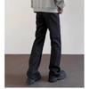 Pantalones de vestir fluidos para hombre y mujer, estilo americano de alta calle, seda de hielo negra pura, pantalones largos casuales de alta gama, transfronterizo