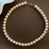 Collar de Perlas de Imitación Elegante Estilo Coreano para Mujer Lujo Ligero Diseño de Nicho Collar de Gama Alta Cadena para Clavícula Nuevo Estilo Celebridad de Internet