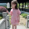 Liquidação de Verão de Tamanhos Descontinuados: Qipao Tradicional Chinês para Meninas, Vestido Vintage com Toque Artístico, Qipao Retrô Infantil