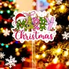 Direitos Autorais Estilo Ins Transfronteiriço Impressão Colorida Feliz Natal Plug-in para Bolo Decoração de Bolo de Natal em Acrílico Suprimentos para Festa