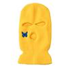 Pasamontañas Transfronterizo Otoño e Invierno 2021 Gorro de Tres Agujeros Bordado de Mariposa Pasamontañas a Prueba de Frío Estilo Retro Marca Moderna para Adultos