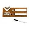 Cartel Recordatorio Wifi de Madera Cartel Hecho a Mano Recordatorio Cálido Cartel de Madera Contraseña Wifi Colgante de Pared Público Stock Disponible