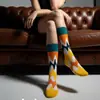 Calcetines Personalizados para Navidad Transfronteriza, Calcetines de Dibujos Animados de Papá Noel y Muñeco de Nieve Europeos y Americanos, Personalización de Logo Jacquard de Poliéster
