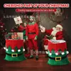 Suministro Exclusivo Transfronterizo de Bolsas de Terciopelo Navideñas con Cordón, Bolsas Grandes de Regalo de Papá Noel, Bolsas de Regalo Navideñas Rojas y Verdes