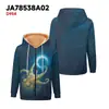 Chaqueta de Moda Personalizada para Mujer con Estampado de Elementos Multicolor Estilo Europeo y Americano, Forrada de Polar, Abrigo de Algodón para Otoño e Invierno con Forro Amarillo