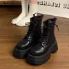 Botines Martin de Altura para Mujer 2026 Nuevo Estilo Británico Modernos con Suela Gruesa