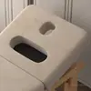 Cama de masaje de belleza de madera maciza con orificios para el pecho y la cabeza, cama de madera maciza de medicina tradicional china para tatuajes, limpieza de oídos y terapia