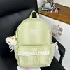 Mochila de Raya de Encaje Suave y Linda Estilo Nuevo Primavera y Verano para Mujer, Estilo Chica Dulce Fufu, Mochila Tesoro para Viajes Diarios en Color Morado Batata